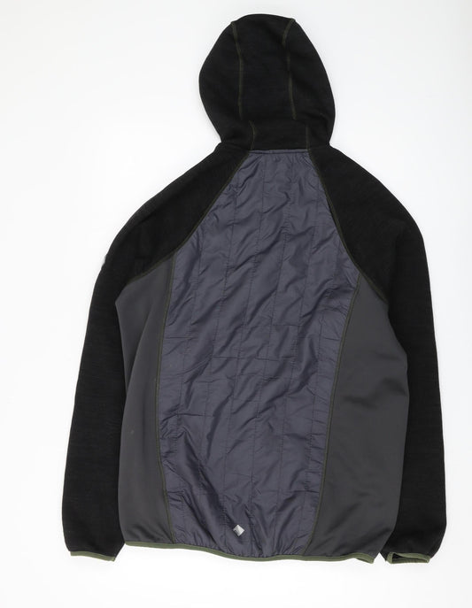 Regatta Men's Black Full Zip Hoodie L - Outdoor Hiking