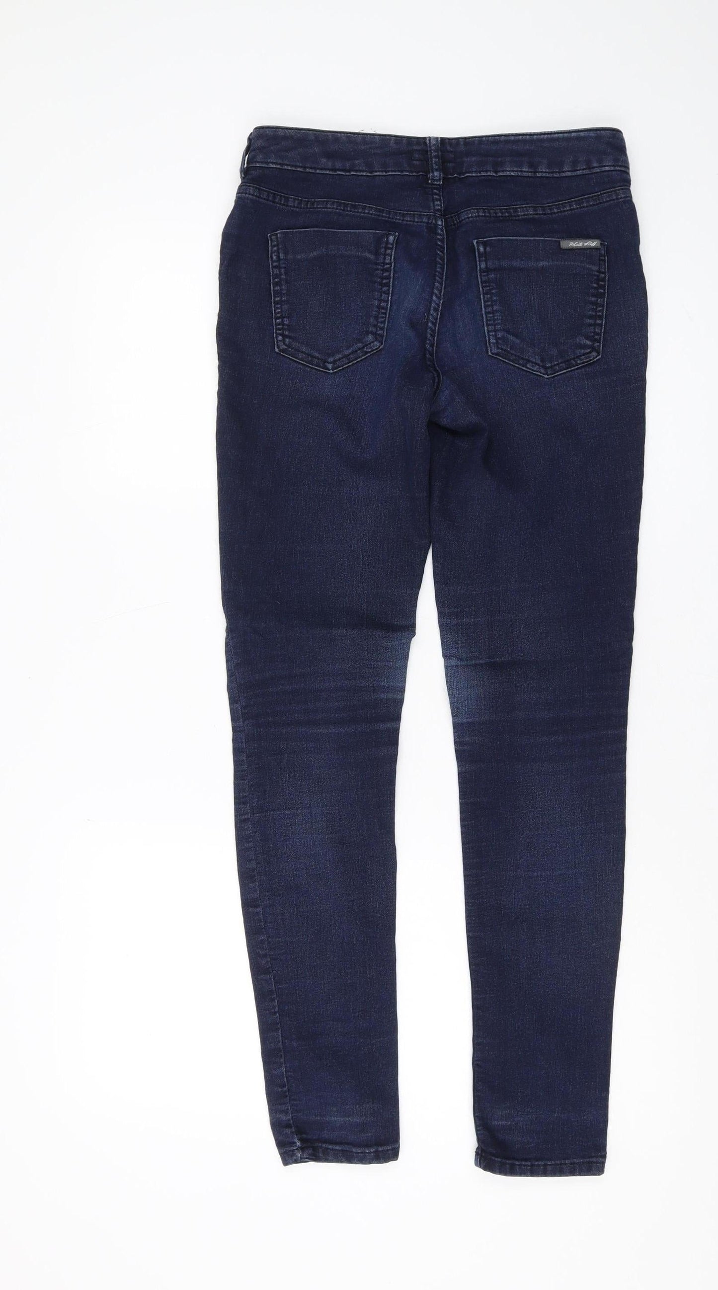Women's Blue Skinny Jeans - 8R, Excellent Condition