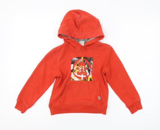 Saltrock Boys Red Pullover Hoodie 2-3 Years Graphic Print