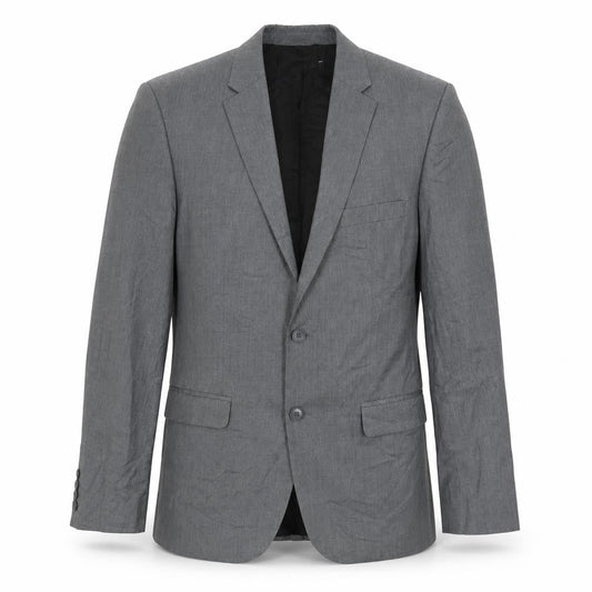 Mens M Chest Regular Calvin Klein Grey Two-Button Suit Jacket