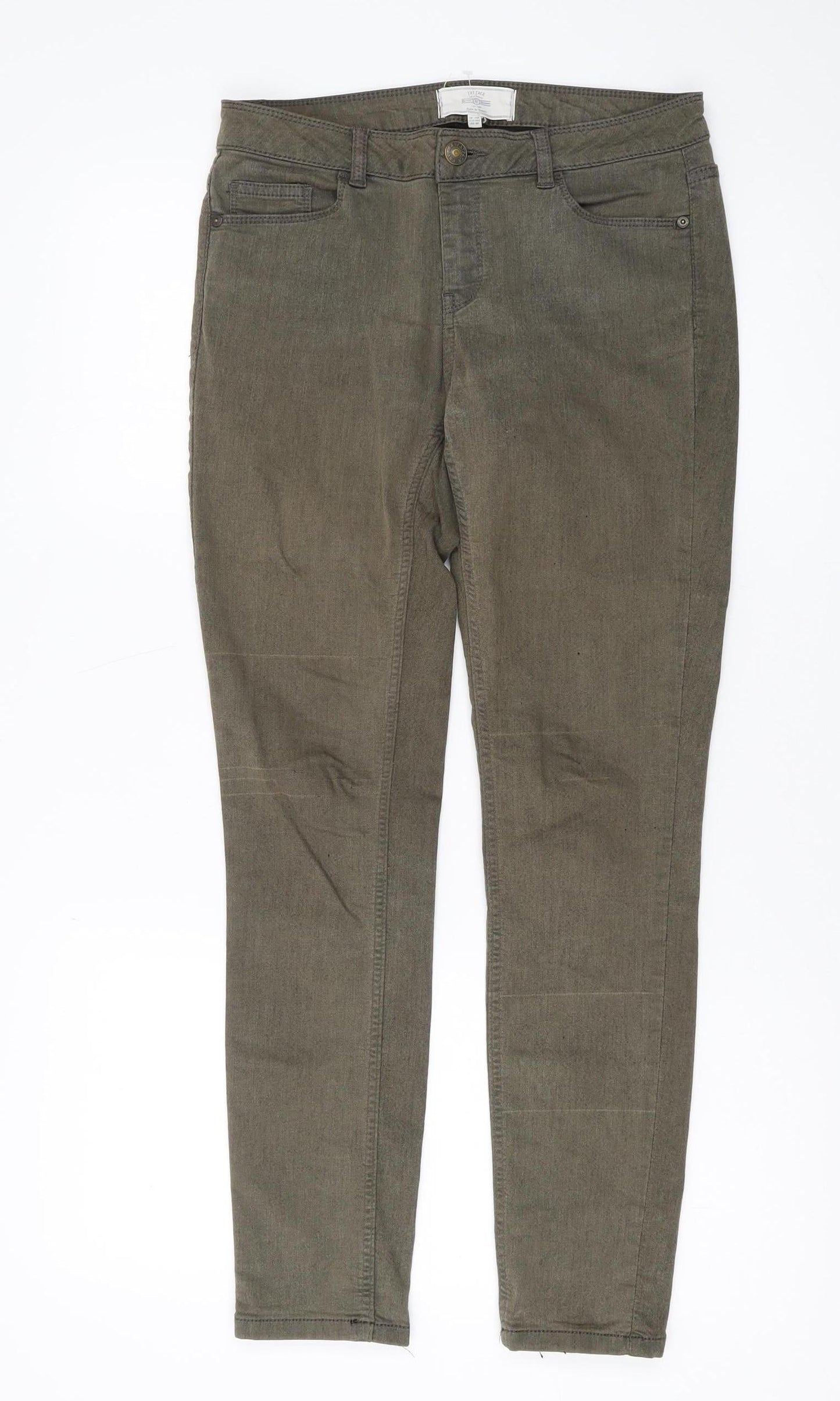 Fat Face Women's Green Skinny Jeans Size 10