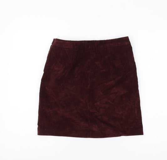 Banana Republic Women's Red Corduroy Pencil Skirt Size 4