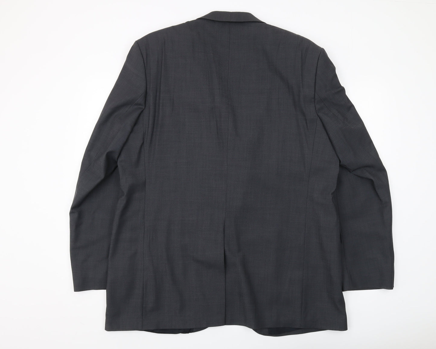 Centaur Men's Grey Blazer, Size 46L, Formal Long Wool Jacket