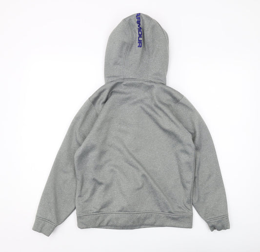 Under Armour Boys Grey Pullover Hoodie - M