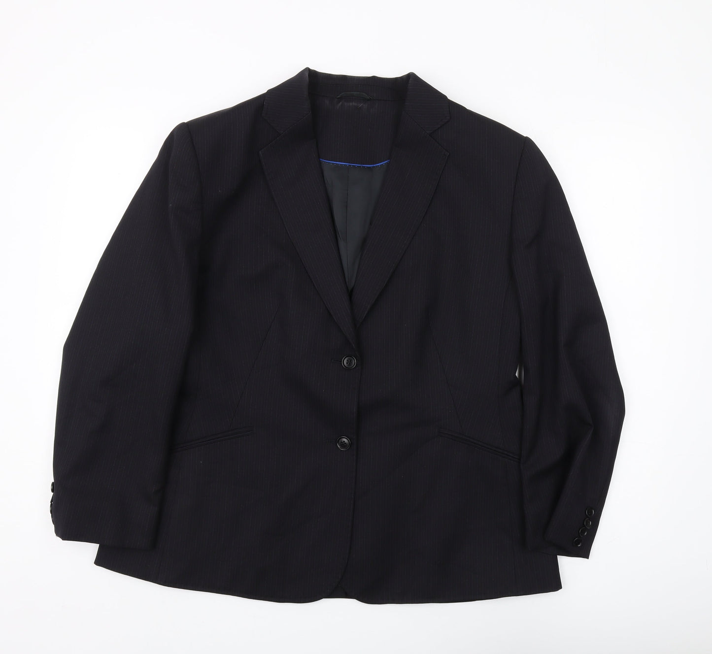 Austin Reed Women's Black Pinstripe Blazer Size 18