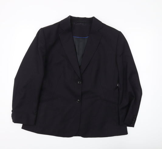 Austin Reed Women's Black Pinstripe Blazer Size 18