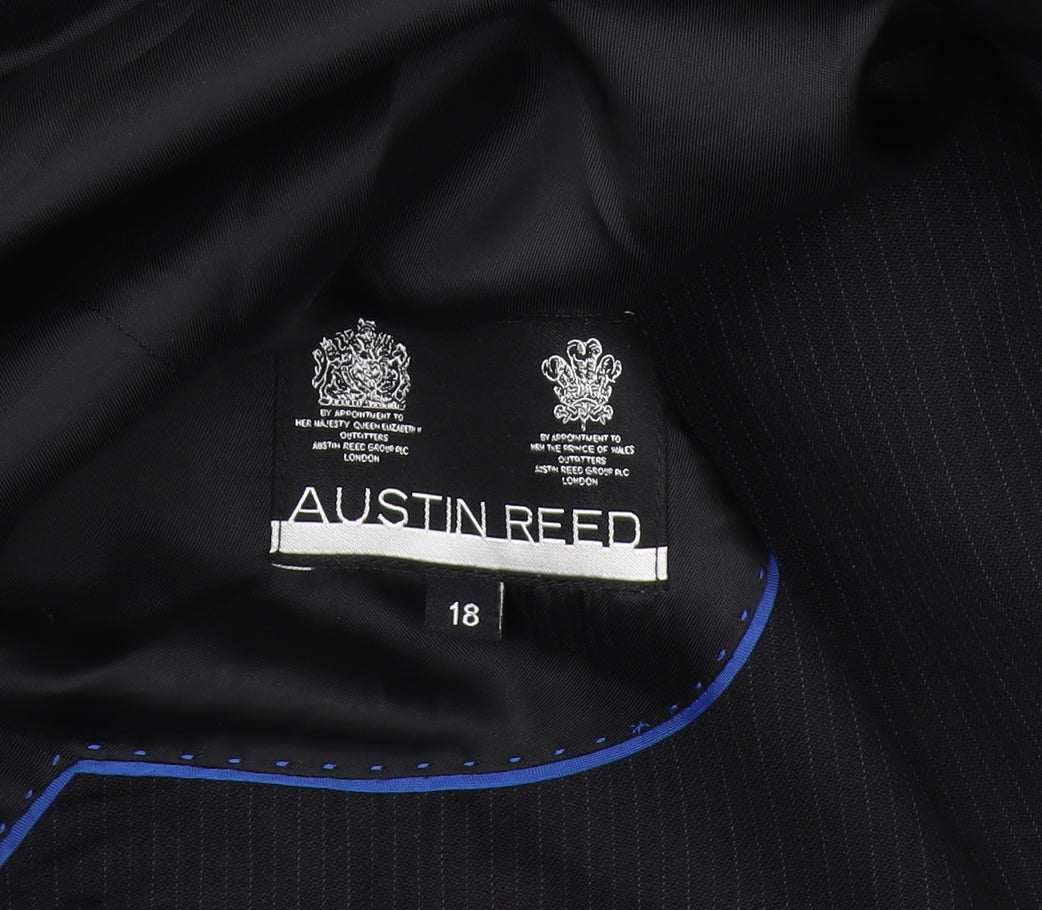 Austin Reed Women's Black Pinstripe Blazer Size 18