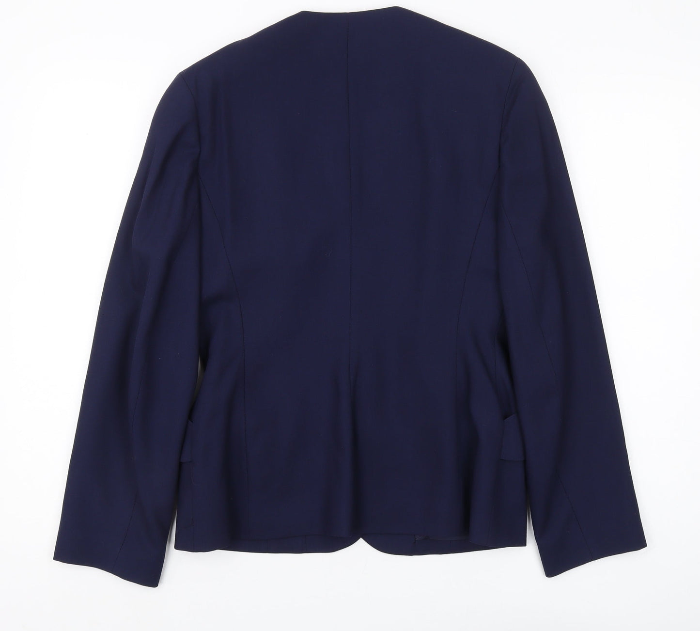 Laura Ashley Women's Blue Wool Blazer Size 10