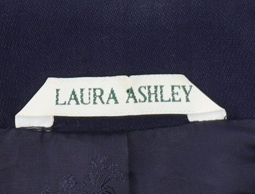 Laura Ashley Women's Blue Wool Blazer Size 10