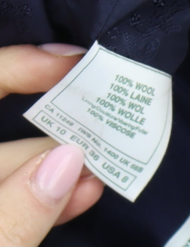 Laura Ashley Women's Blue Wool Blazer Size 10