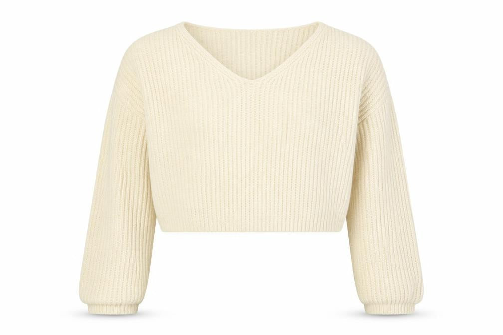Womens UK 16 Relaxed Firetrap Ivory Jumper Open-Knit