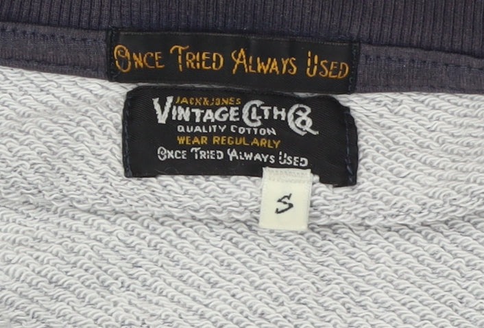 Jack & Jones Men's Grey Pullover Sweatshirt S