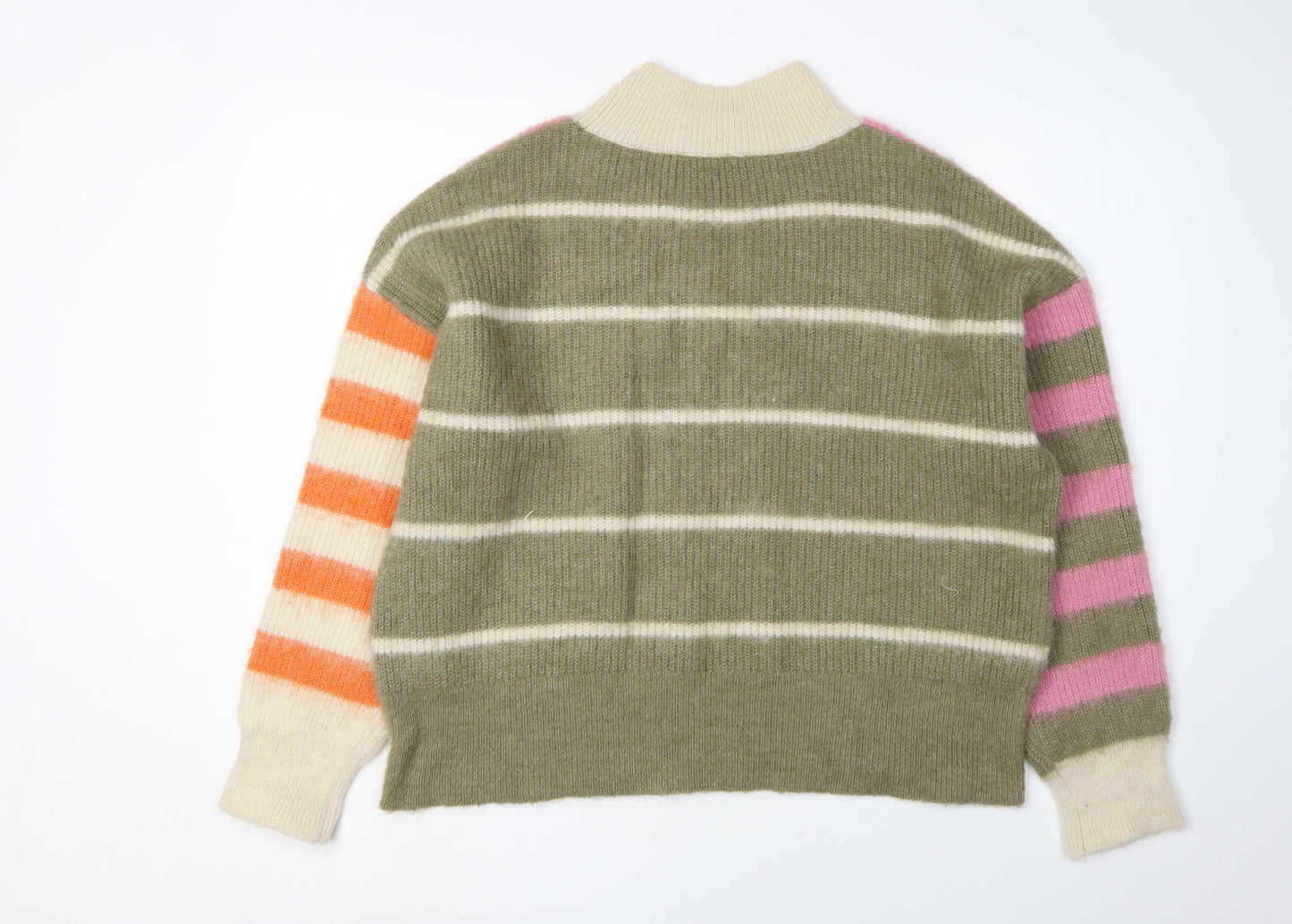 Esprit Women's Multicoloured Striped Pullover, Size L