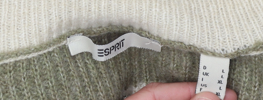 Esprit Women's Multicoloured Striped Pullover, Size L