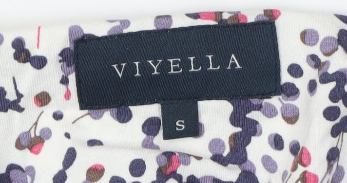 Viyella Women's Multicoloured Floral Top - Size S