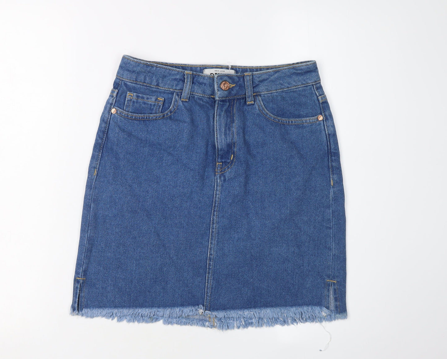 New Look Women's Blue Denim Skirt, Size 8