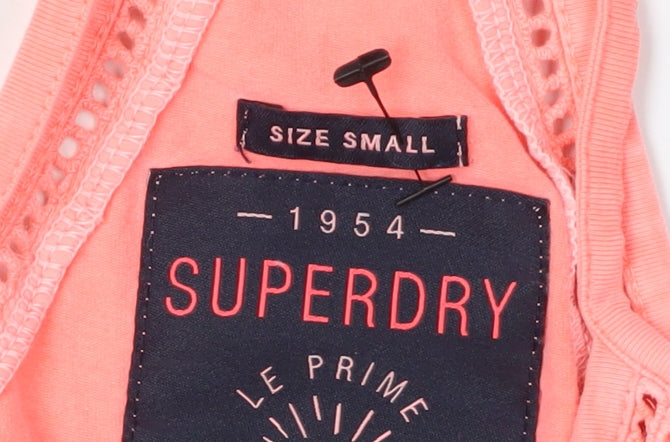 Superdry Women's Pink Skater Dress - S, Summertime Essential