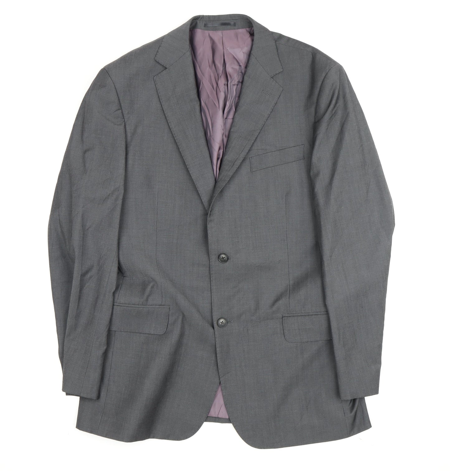 T.M.Lewin Men's Grey Wool Blazer 43 Regular Fit