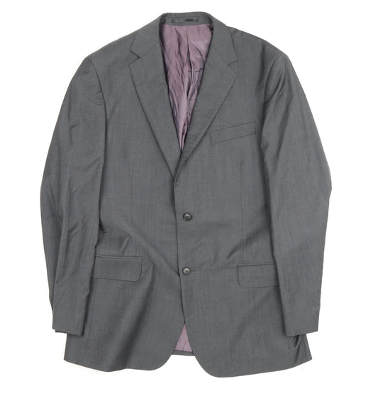 T.M.Lewin Men's Grey Wool Blazer 43 Regular Fit