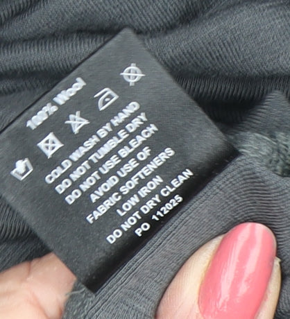 TOG24 Unisex Black Grey Pullover Hoodie S