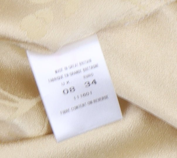 Alexon Women's Yellow Floral Shift Dress Size 8
