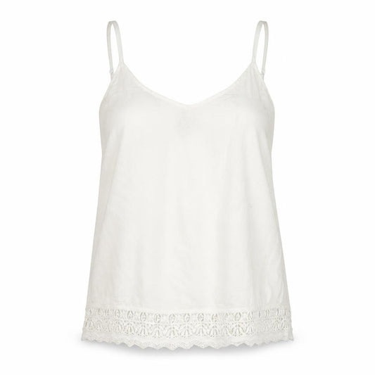 Womens UK Size 10 FatFace Ivory Viscose Tank