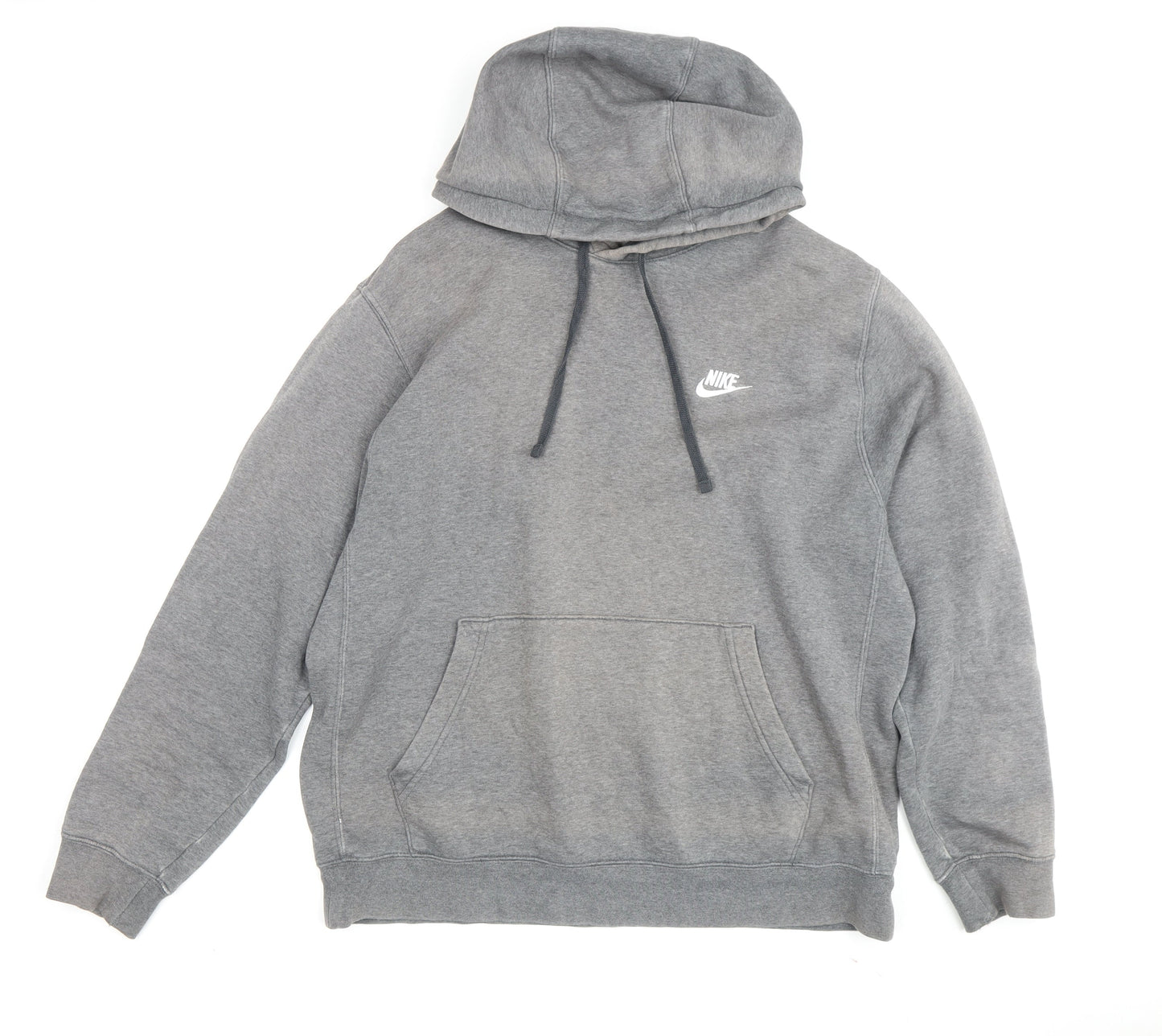 Nike Men's Grey Hoodie, Size L, Pullover Style