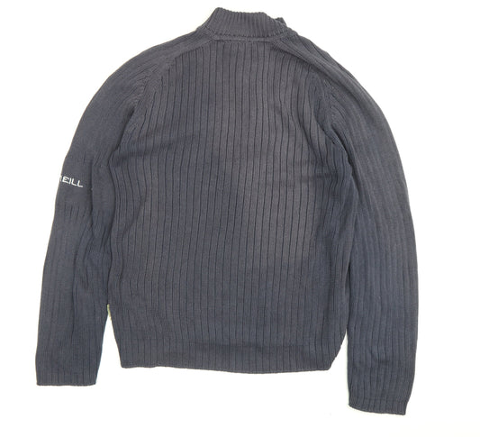 O'Neill Men's Grey Full Zip Jumper, Size L, Casual Knit