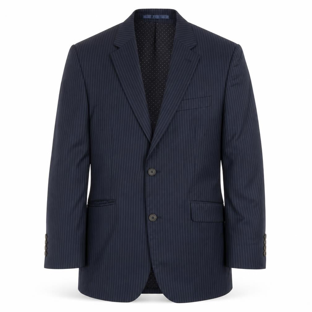 Jasper Conran Men's Blue Striped Suit Jacket 38R