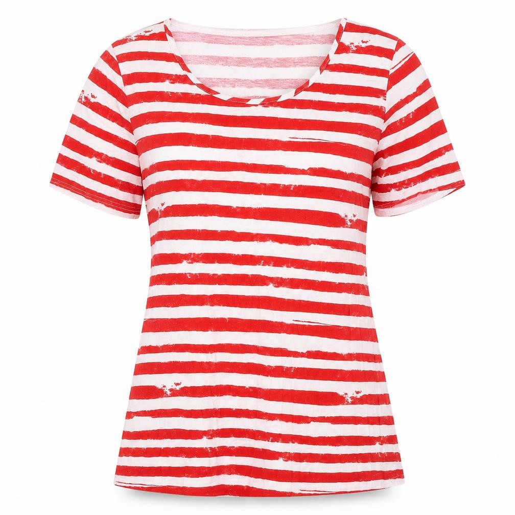 Womens UK Size XS Long Tall Sally Multicoloured Viscose Blend T-Shirt