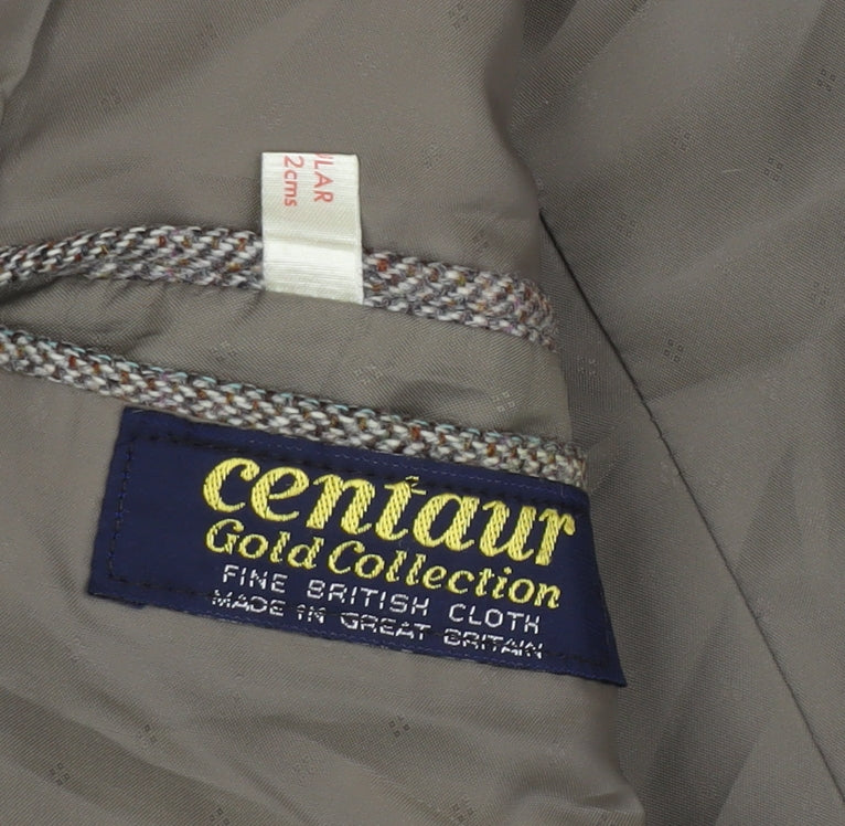 Centaur Men's Brown Tweed Blazer, Size 40 Regular