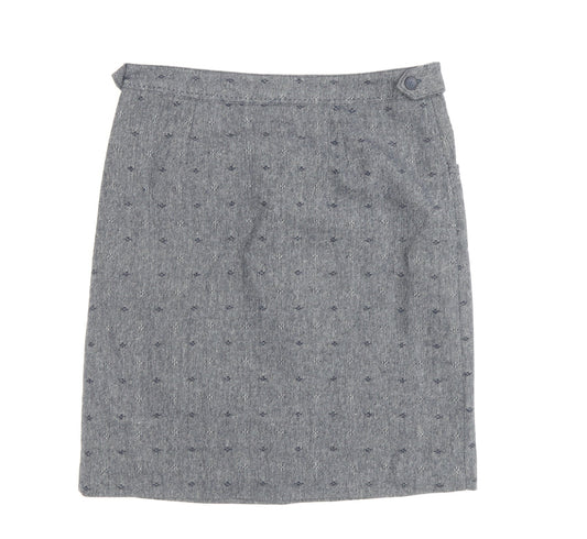 White Stuff Women's Grey Pencil Skirt Size 10
