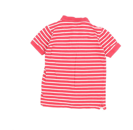 Ben Sherman Boys Red Striped Polo Shirt 8-9 Years Casual Wear