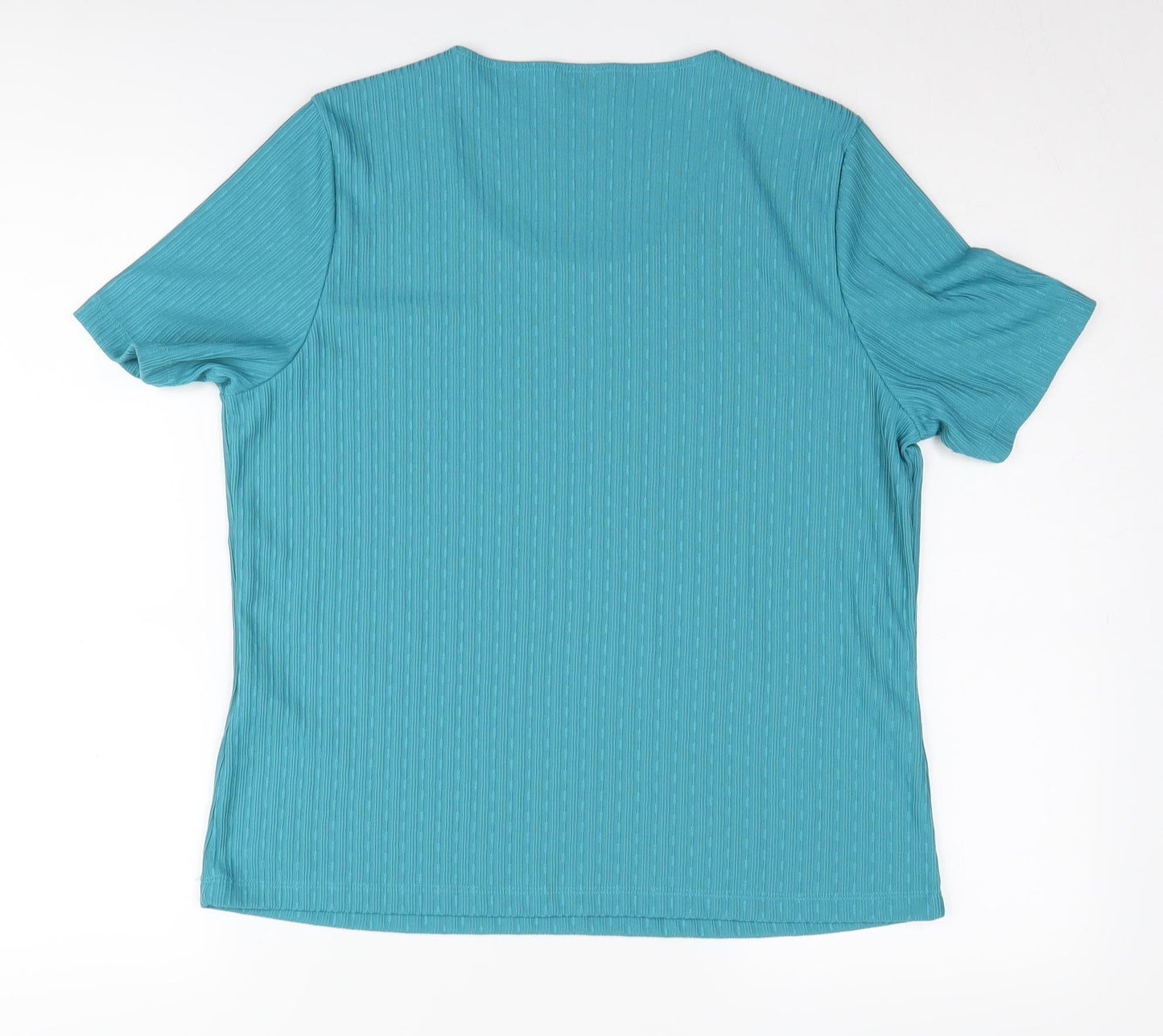 Eastex Women's Blue Knit T-Shirt Size 14