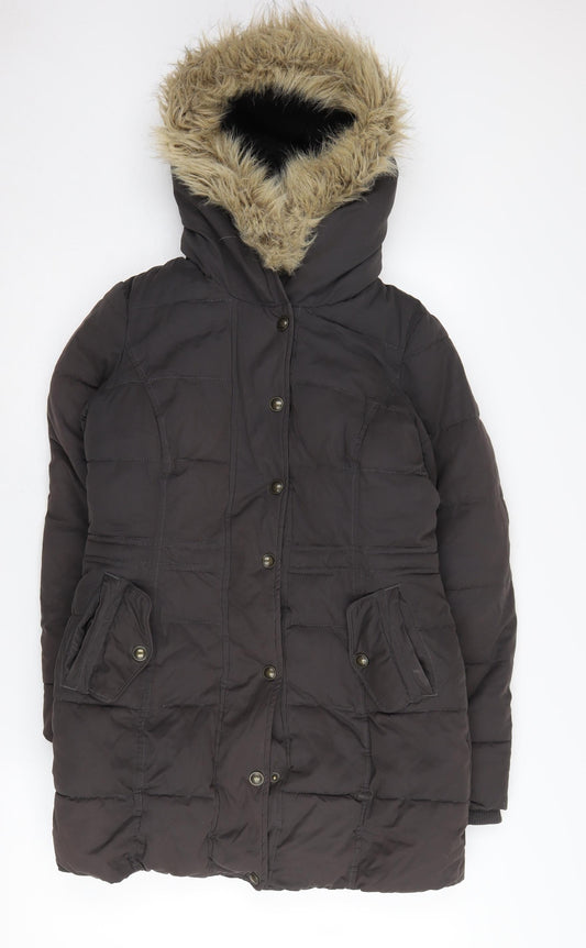 Fat Face Women's Black Puffer Coat Size 6