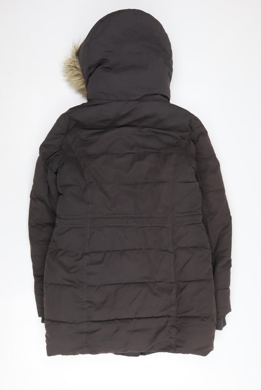 Fat Face Women's Black Puffer Coat Size 6