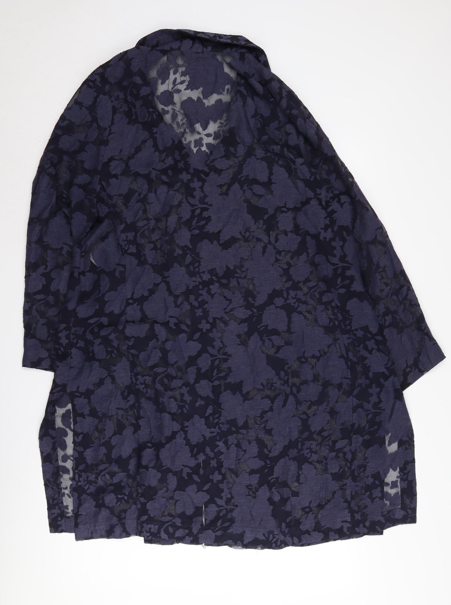 Windsmoor Women's Blue Floral Shirt Dress Size 16