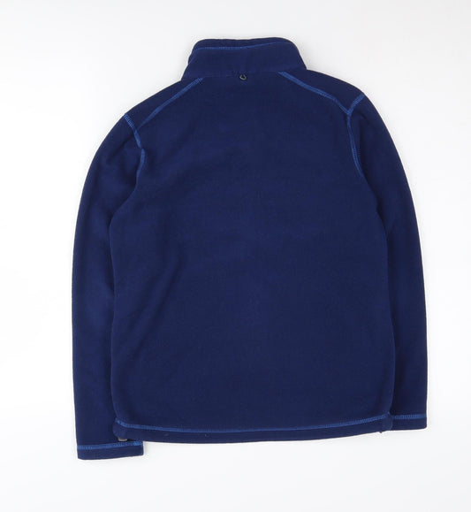 TOG24 Girls Blue Basic Jacket 11 Years Mid-Length