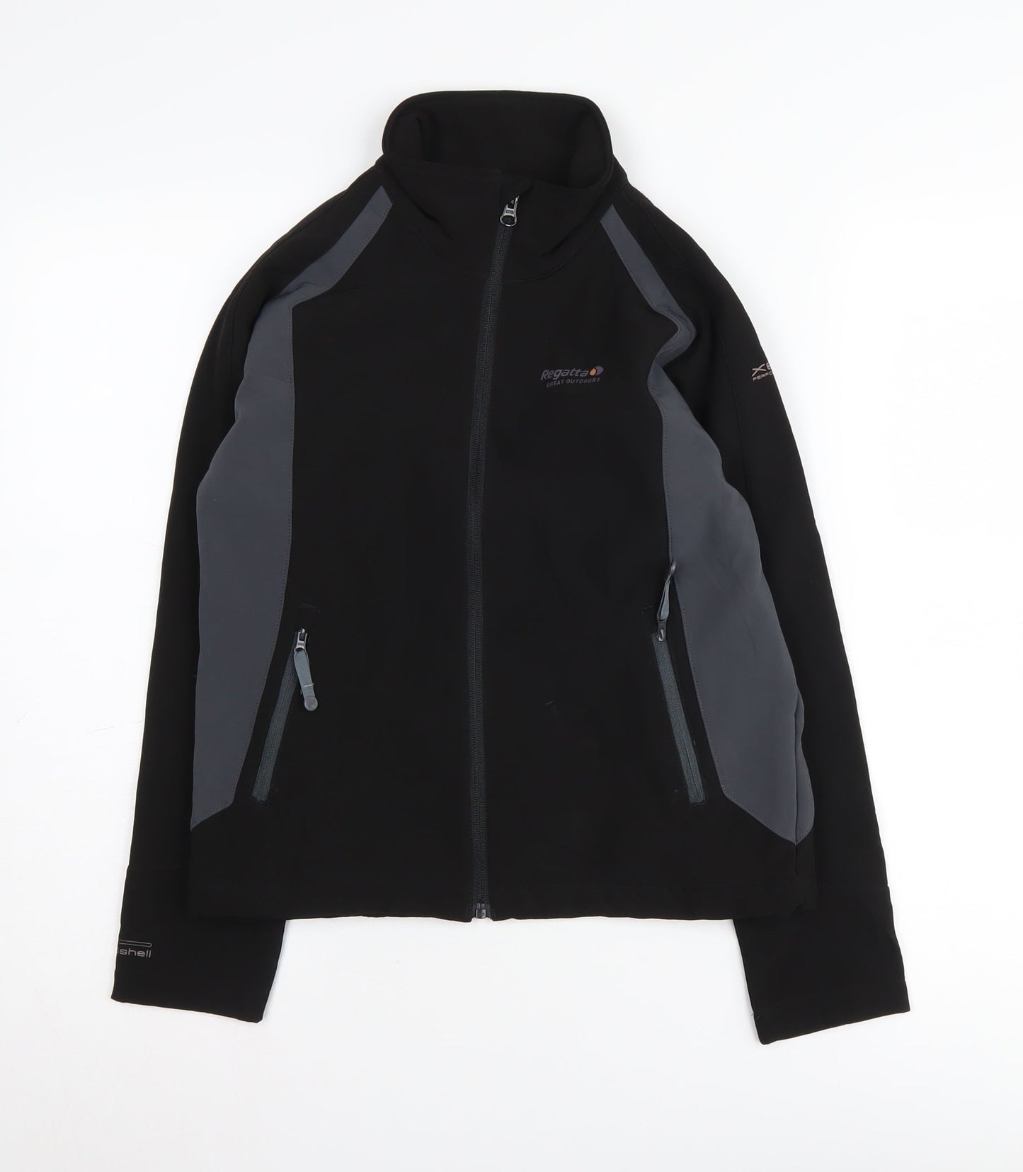 Regatta Boys Black Soft Shell Jacket 11-12 Years