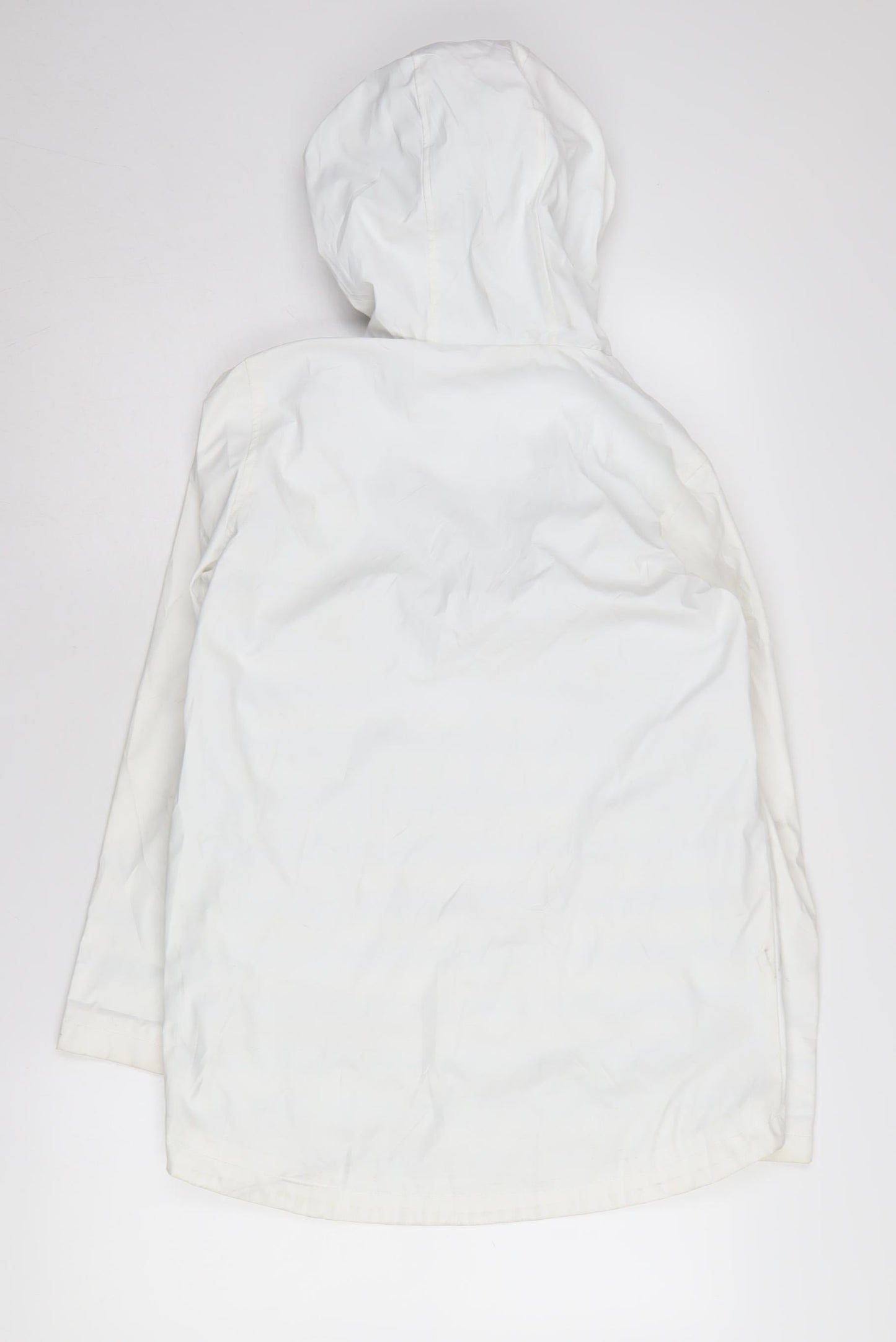 Topshop Women's White Petite Rain Jacket UK 10