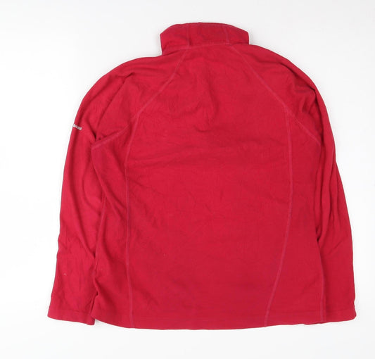 Berghaus Women's Red Fleece Sweatshirt 1/4 Zip Size 10