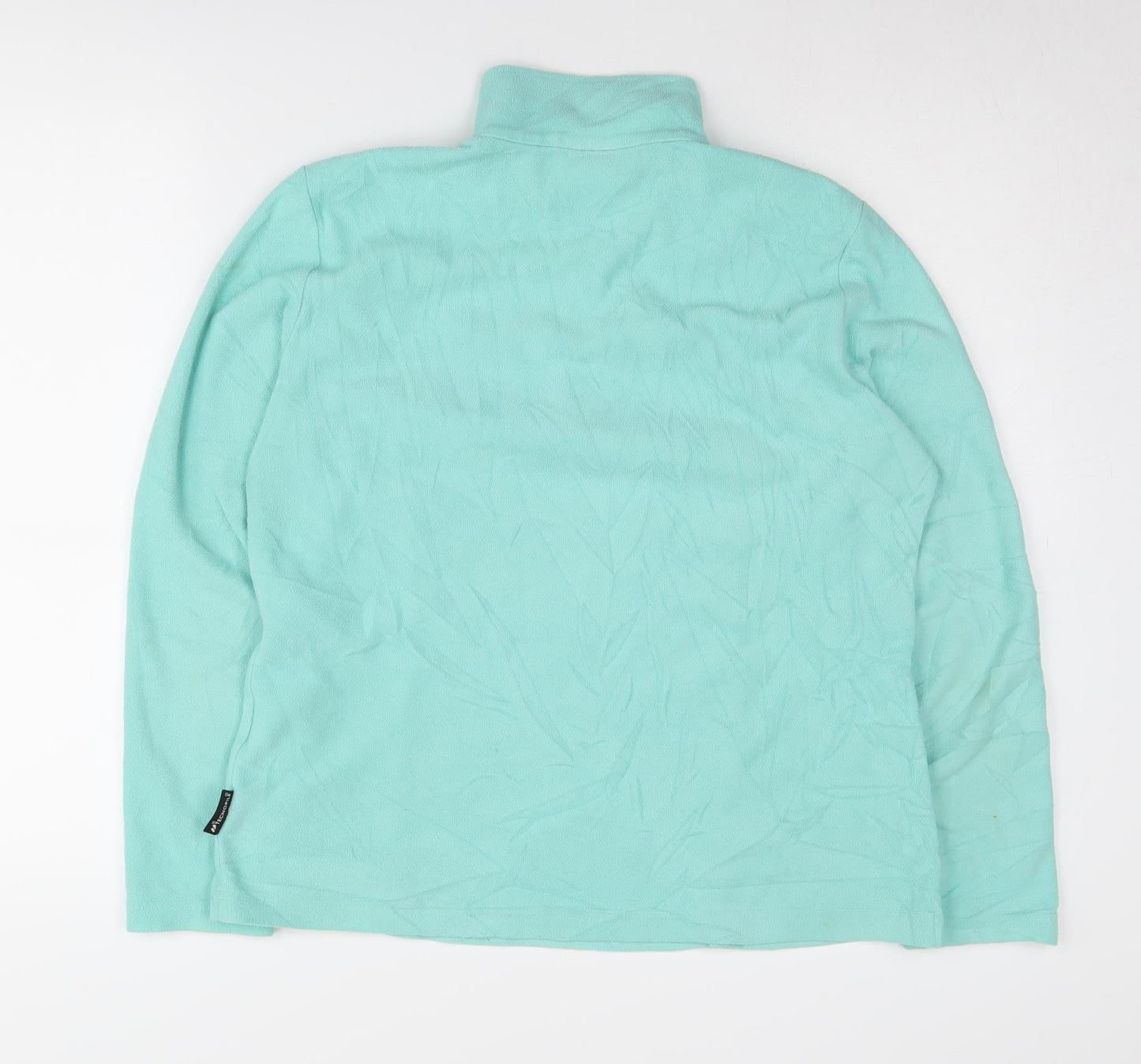 Jack Wolfskin Women's Green L Hoodie 1/2 Zip Fleece