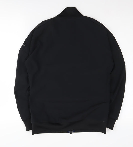 Adidas Men's Black Bomber Jacket, Size S, Casual Style