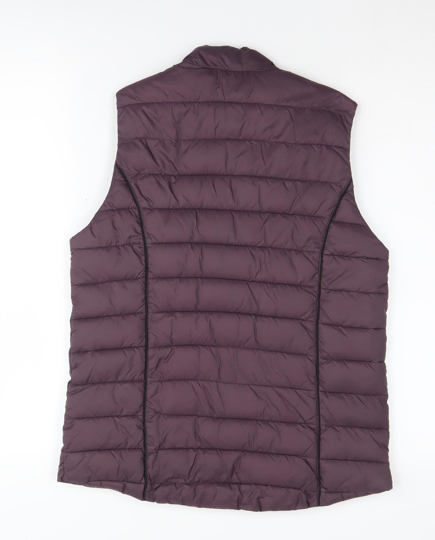 White Stuff Women's Purple Puffer Waistcoat Size 8 Casual