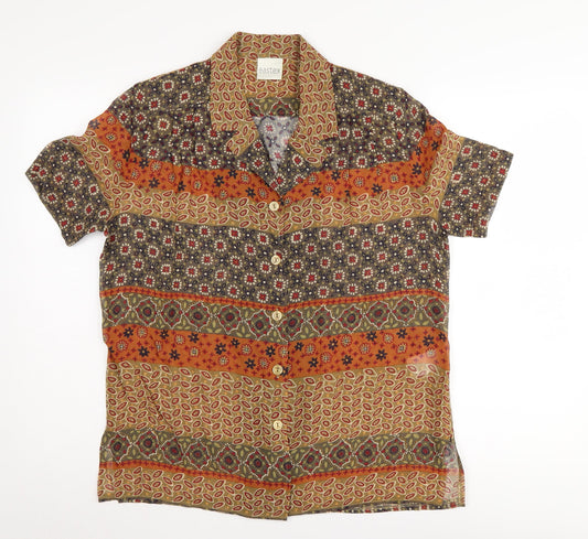 Eastex Women's Multicoloured Button-Up Shirt, Size 10