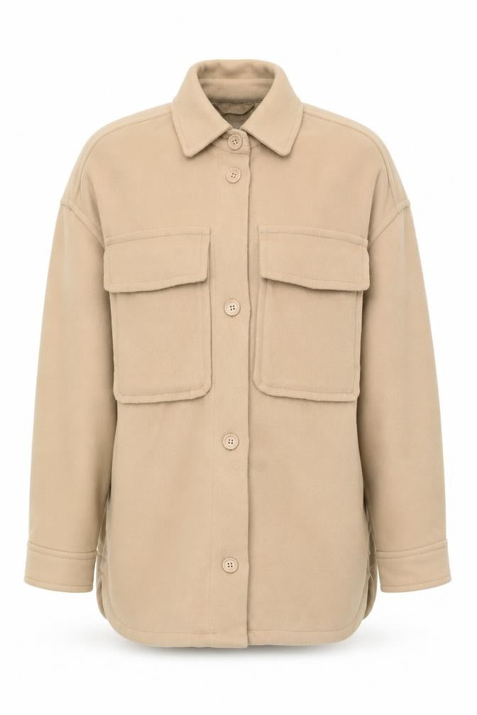 Abercrombie & Fitch Men's Beige Military Jacket 2XS