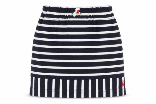 Joules Girls Black Striped Jersey Skirt 4 Years Summer