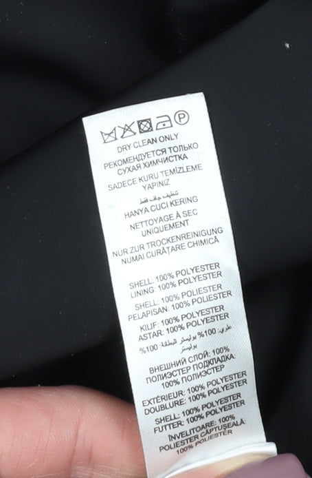 Jeff Banks Men's Black Bomber Jacket, Medium, Collared