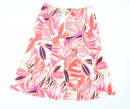 Viyella Women's Multicoloured A-Line Skirt Size 14