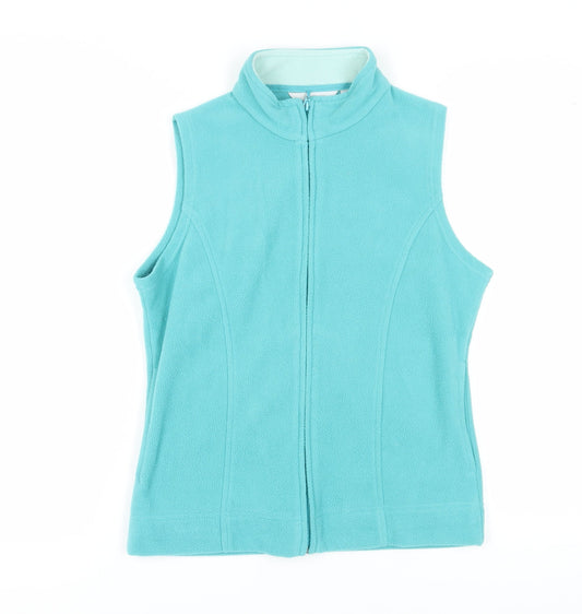 EWM Women's Blue Fleece Waistcoat Size 10-12 Casual
